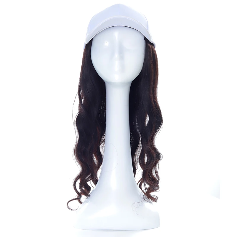 Body Wave Ali queen длинная волна тела/вода волновая шляпа парик натуральный цвет remy наращивание волос с крышкой Регулируемые парики - Цвет волос: Body Wave