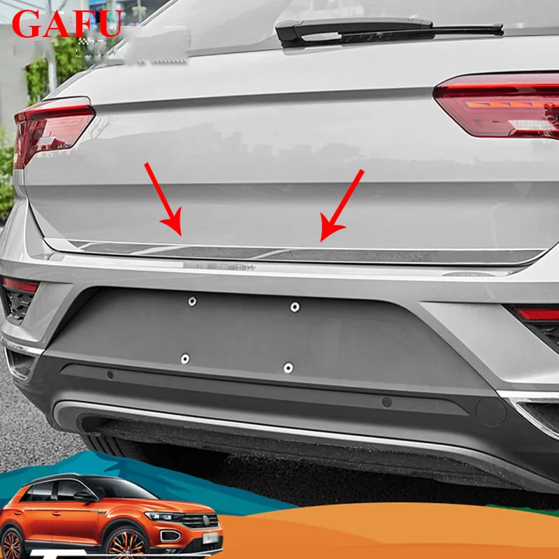 

Наклейка из нержавеющей стали для Volkswagen VW T-ROC TROC 2021 2017 2018 2019 2020 задняя дверь отделка 1 шт. автомобильные аксессуары