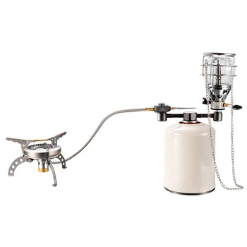 

Outdoor Burner Conversion Head Camping Stove Adapter Camp Propane Tank Connector Gas Cartridge Split Type Butane Bottle Convert