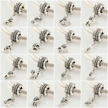 

Kakany New 100% S925 Sterling Silver Az Letter Pendant Charm Letters Suitable For Women's Charms Bracelets Diy Fashion Jewelry