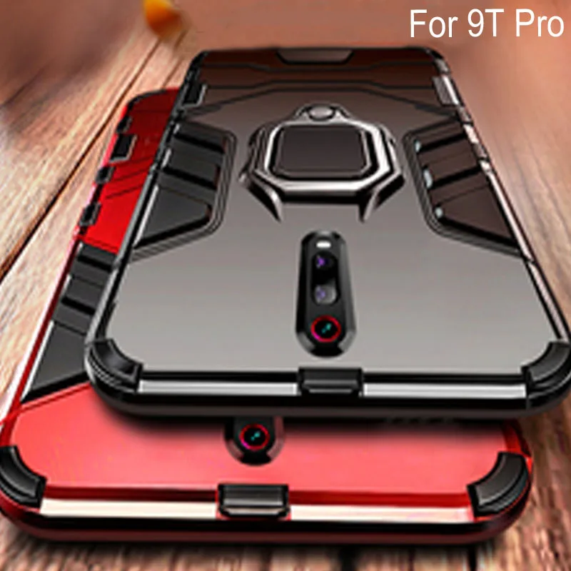 Магнитный металлический кольцевой чехол для Xiaomi Mi 9 T Pro магнитные противоударные