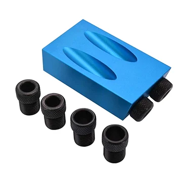 

Inclined Hole Locator Kit Wood Clamp Fixture Carpentry Tool Accessories Durable for Woodworking PI669