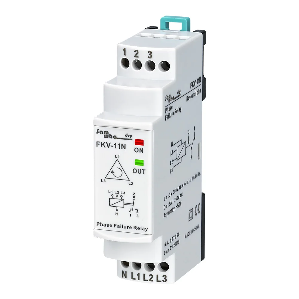 Samwha-Dsp FKV-11N 3 * 380VAC с нейтральной трехфазной фазовой сбой фазовая асимметрия
