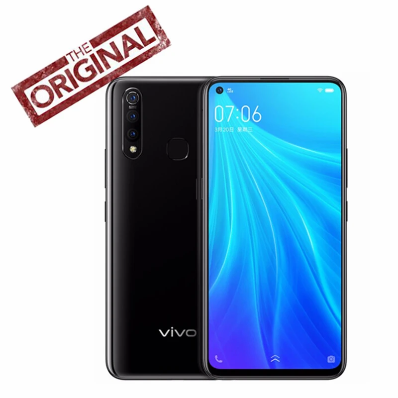 Vivo Z5x мобильный телефон 6,5" экран 6G 64G Snapdragon710 16MP камера 5000 мАч батарея 18 Вт зарядка сотовый смартфон