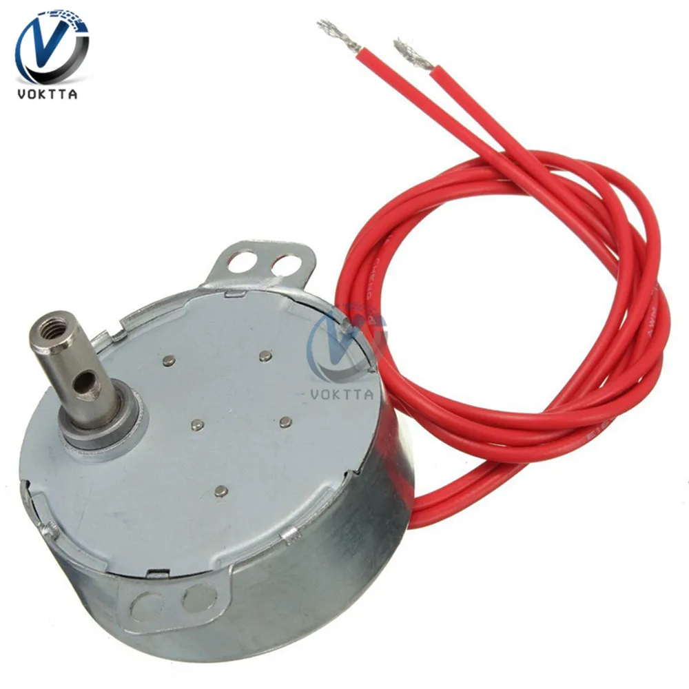 TYC-50 AC 12V//220V CW//CCW 4W 50//60Hz Synchronous Motor 5RPM//6RPM For Microwave