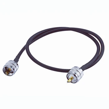 

100pcs RF Coaxial Cable UHF Male to Male Connector UHF PL259 Male to UHF Male PL259 RG58 Pigtail Cable 50CM