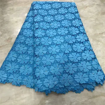 

Latest French Nigerian stones Laces Fabrics High Quality Water soluble African Laces Fabric Wedding African French Tulle Lace