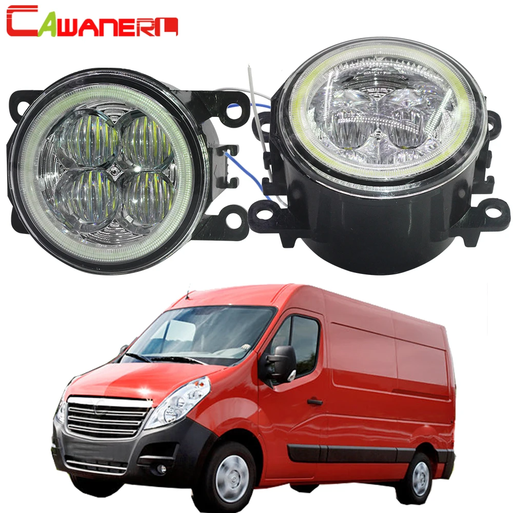 Cawanerl For Opel Movano 2000-2010 Car LED Bulb Fog Light Angel Eye DRL Daytime Running 12V Styling High Bright 2 Pieces | Автомобили и