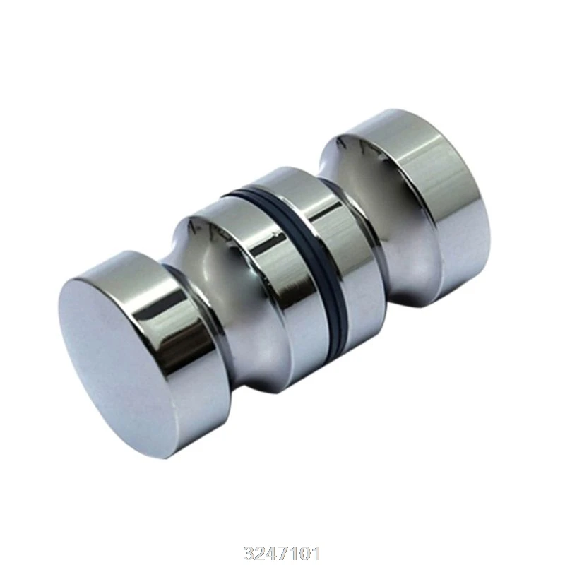 

Aluminum Alloy Glass Door Handle 1.1" Single Bathroom Shower Cabinet Hardware
