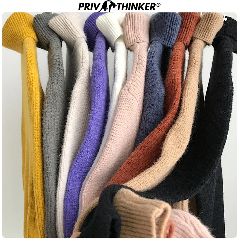 Privathinker женский и мужской свитер с высоким воротом, Корейский Осенний теплый пуловер, зимняя одежда, мужские свитера, топы