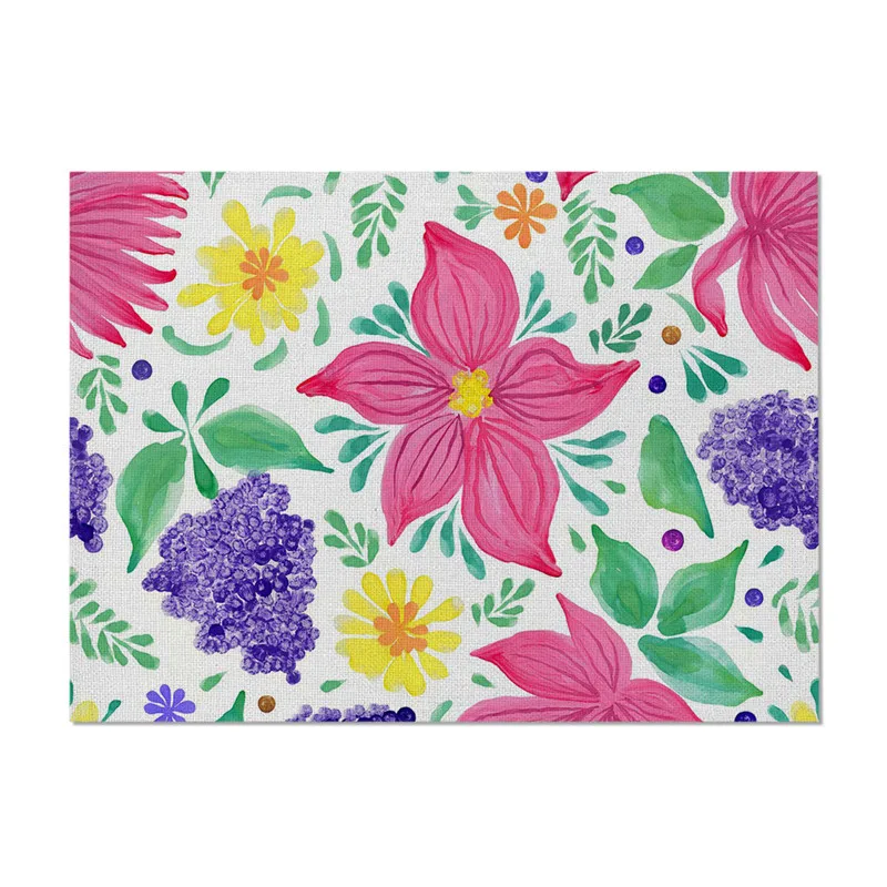 cotton and linen Fuwatacchi столовые салфетки для свадебной вечеринки, журнальный коврик, столовый коврик, коврик для напитков, кофейные подставки под заказ - Цвет: cotton and linen