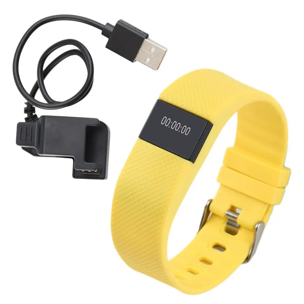 Пластик и силикон IP67 Стандартный usb зарядка фитнес Смарт часы здоровье браслет сердечного ритма шагомер трекер