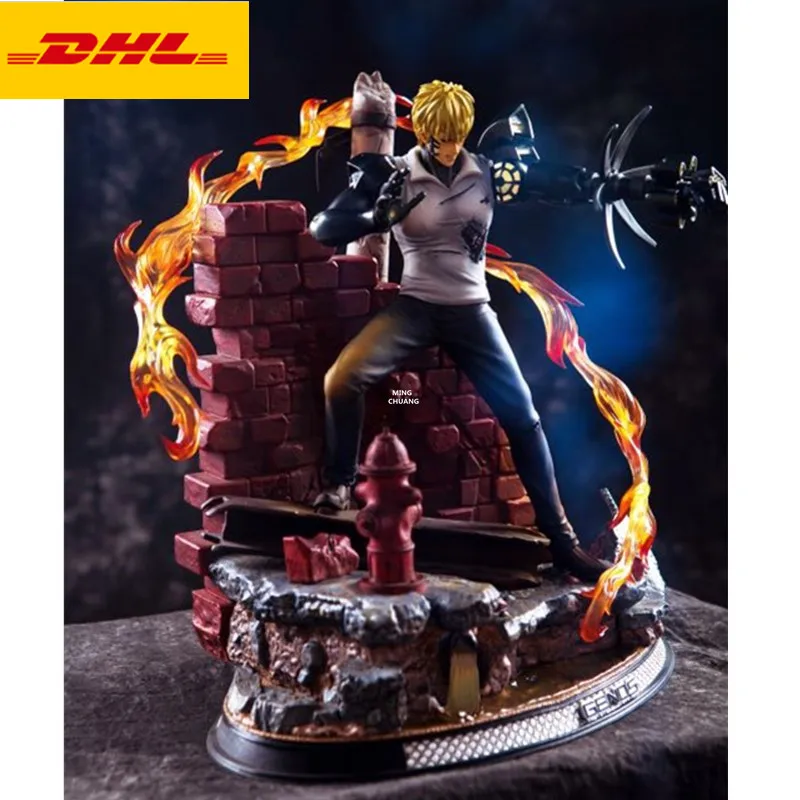 Аниме ONE PUNCH-MAN статуя 12 дюймов Genos бюст Сайтама полный длинный портрет креативное