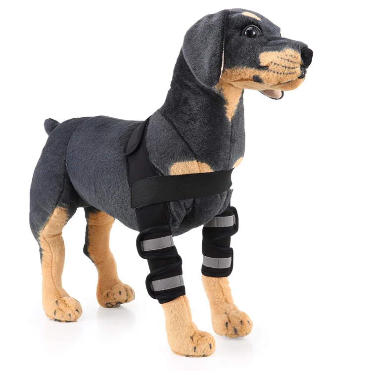Наколенники для собак защитные наколенники гетры черные светоотражающие защитные леггинсы с изображением собак