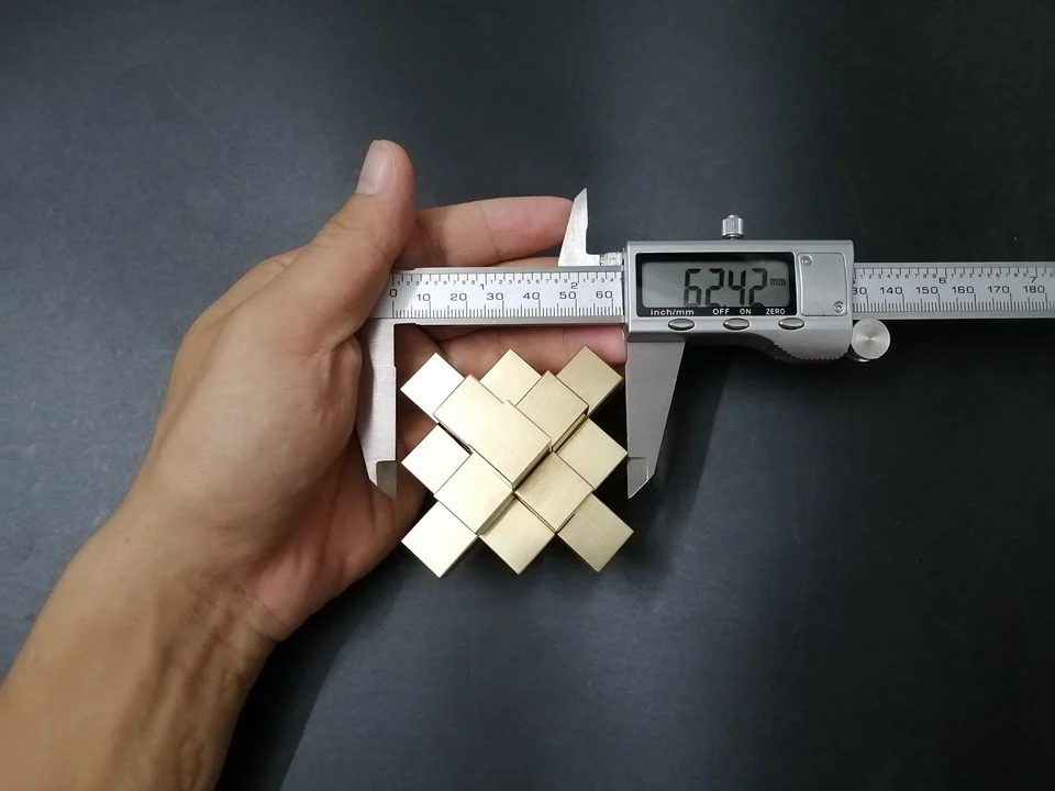 Китайский Конг Ming Lock 3D головоломка коллекция Чистая латунь металлическая головоломка модель игры хобби Игрушка Головоломка