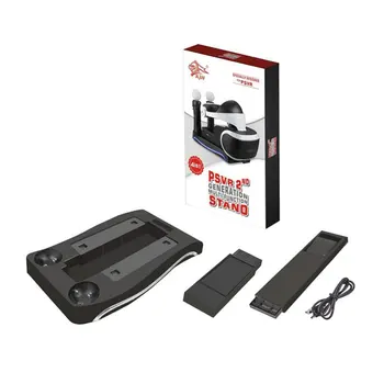 

4 in 1 Charging Stand for PS4VR Handle Seat Charger Bracket VR Game Controller Charger for PS4VR Dock Station Charger Charging