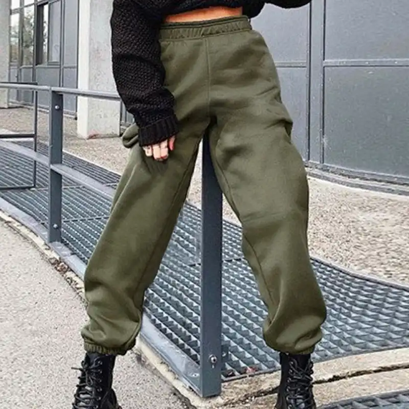 women's plus size cargo trousers