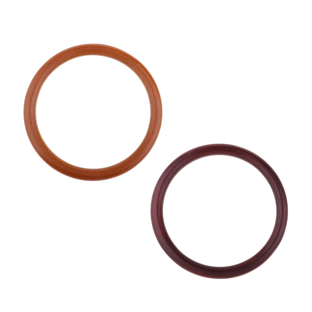 Handmade Round Wooden Purse Handbag Bag Handle for Purse Making DIY Craft Supplies