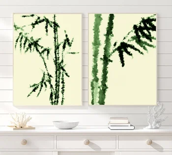 

Young bamboo JAPANESE Art Poster Canvas Art Print Wall Pictures for Living Room No Frame