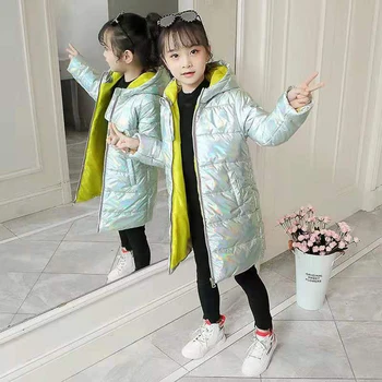 

Baby Girls Parkas Hooded Kids Girl Jacket Cotton Down Coat Winter Children Toddler Girls Outerwear & Coats For 4 6 8 10 12 Year