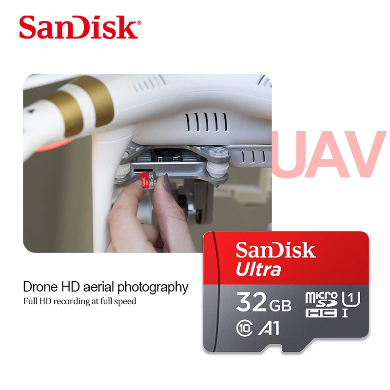 Карта памяти SanDisk A1, 128 ГБ, 64 ГБ, 98 МБ/с./с, 32 ГБ, 16 ГБ, Micro sd карта, класс 10, UHS-1, флеш-карта, карта памяти Microsd, TF/sd карта s