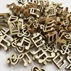 100 pcs/bag Laser Cut Wood Music Note Embellishment Christmas Wooden Shape Craft Wedding Decor Party  DIY Baby Shower Decoration ► Photo 3/6