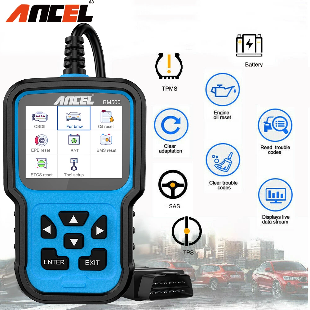 Ancel Bm500 All System Obd2 Scanner For Bmw Mini Car Diagnostic Scan Tool For Engine Abs Srs Esp Sas Tcm 4wd Immo System Code Readers Scan Tools Aliexpress