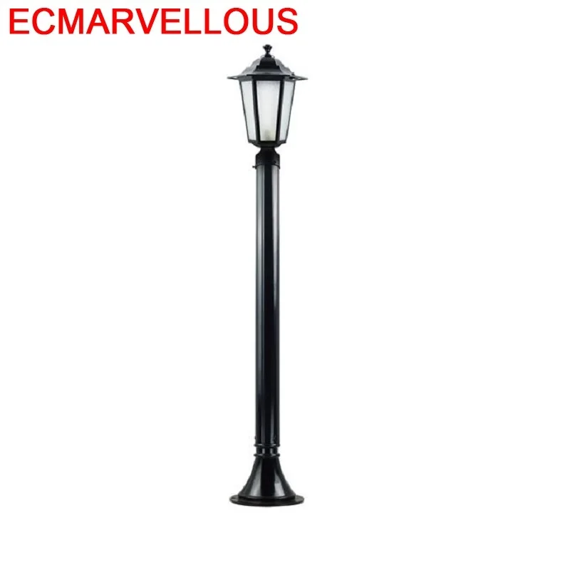 Sokak Lambasi Lamp Lampadaire European De Rue Home Jalan Tenaga Surya Farola garden Lampione Off Road Plaza Street Light | Лампы и