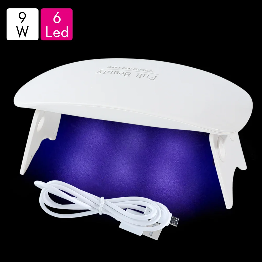 Mini UV Lamp For Manicure LED Nail Dryer Lamp Sun Light Curing All Gel Polish Drying UV Gel USB Smart Timing Nail Art Tools LASTAR6 - Цвет: Mini