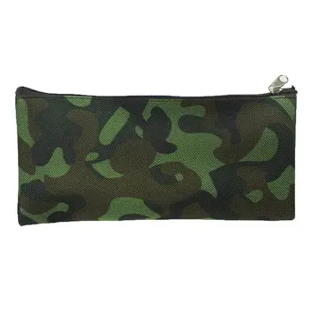 

Simple Camouflage Pencil Case Small Fresh Large Capacity Pen Box Student Student Stationery Bag Pencil Bag Orange