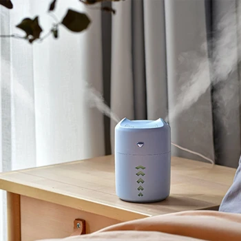 

400Ml Humidifier Mini Aroma Diffuser Air Purifier with Double Spray Air Humidifier Mist Maker Large Capacity