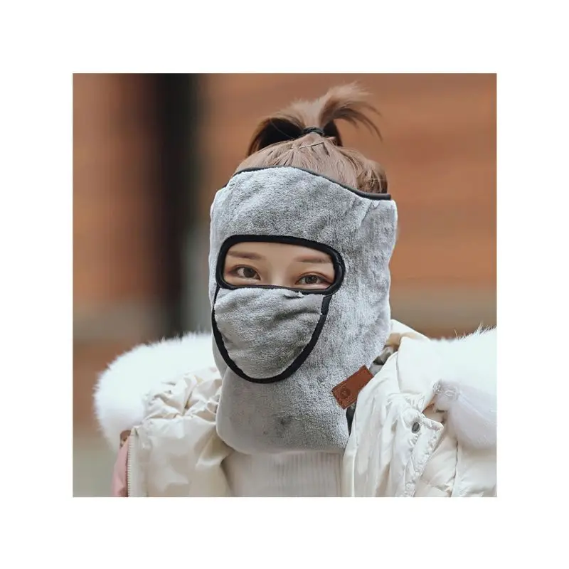 Men Women Winter Outdoor Neck Warm Face Mask Quick Dry Windproof Protection Fleece Hat Skiing Cap Cycling Sports Masks X5XC