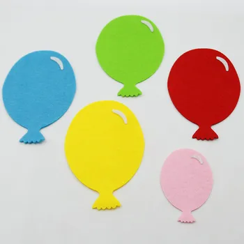 

5pc Colorful Balloon Cutting Felts Cloth Felt Fabric For Kindergarten Wall Paste Kid Room Sticker School Blackboard Decor Layout