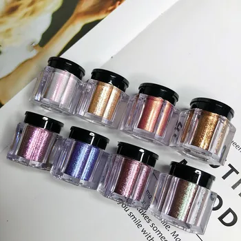 

8 Metallic Duochrome Eye Shadow Crystal Glitter Shiny Eyeshadow Pigment Waterproof Liquid Eye Shadow Makeup