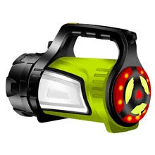 Portable Flashlight Spotlight Waterproof Multifunction Lantern Battery Powered LED Bulb Torch USB Rechargeable Ergonomic Outdoor