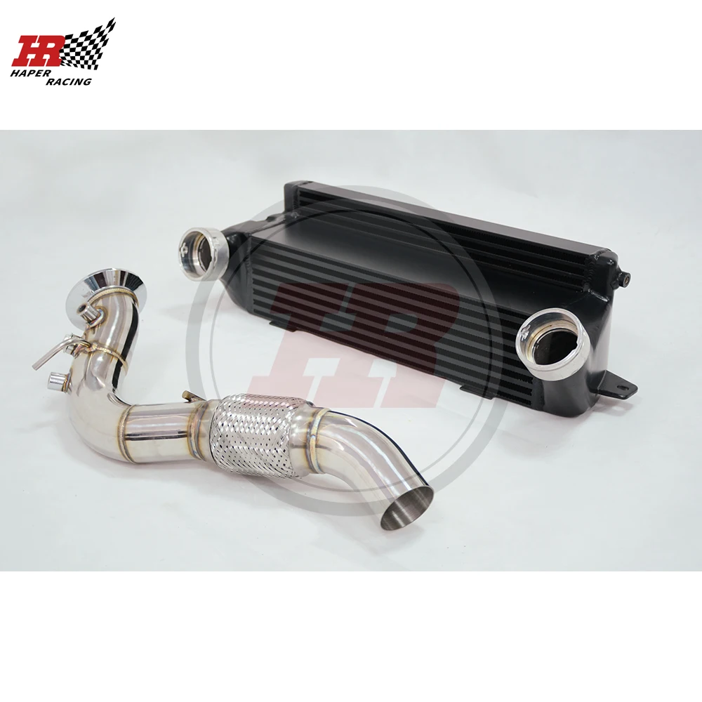 Hp Corse Front Mount Intercooler + 2.75 ''Downpipe Per M57 Diesel 535D 335D E90 2006-2011