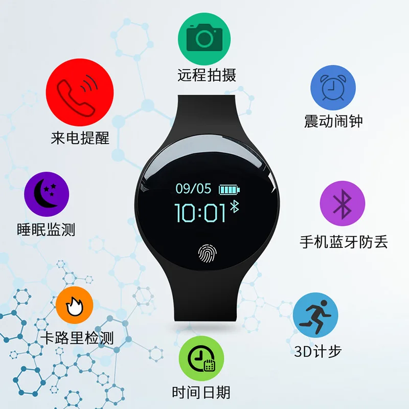 SANDA Bluetooth Смарт-часы для IOS Android мужские женские спортивные умные Шагомер