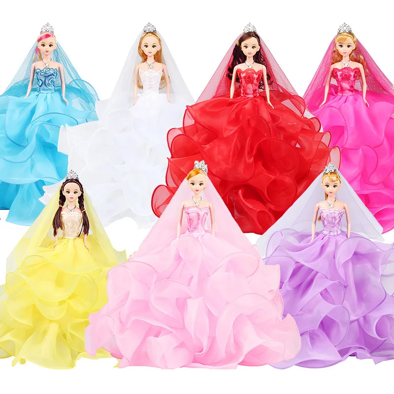 Кукла Мода Dressup куклы набор Подарочная коробка игрушка Принцесса bjd аксессуары
