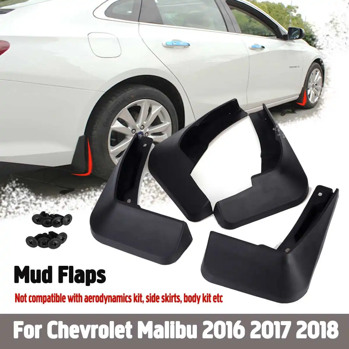 Car Mud Flaps Mudguards Splash Guards Mudflaps for Fender Accessories For Chevrolet/Malibu