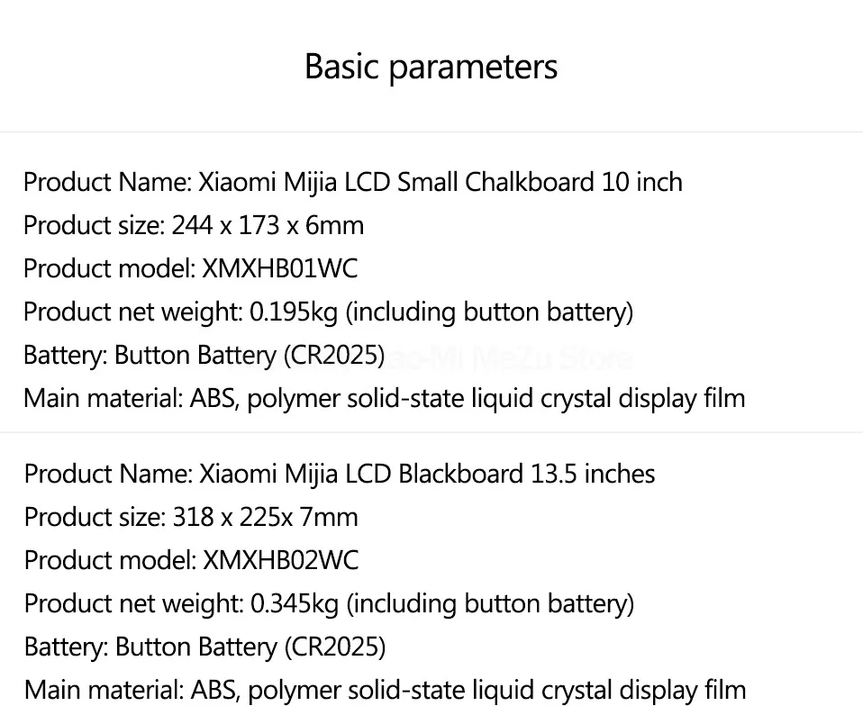 In Stock Xiaomi Mijia LCD Writing Tablet with Pen Digital Drawing Electronic Handwriting Pad Message Graphics Board