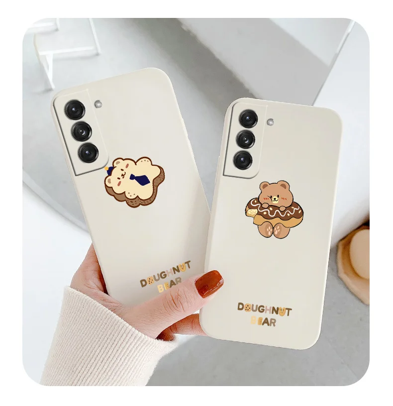 Bear Donut Phone Case For Samsung Galaxy S21 S20 FE S10 Note 20 10 Ultra Plus A72 A52 A42 A32 A71 A51 A41 A31 A21S 4G 5G Cover Bear Donut Phone Case For Samsung Galaxy S21 S20 FE S10 Note 20 10 Ultra Plus A72 A52 A42 A32 A71 A51 A41 A31 A21S 4G 5G Cover