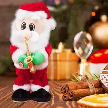 Jouet électrique de danse, cadeau de noël, jouet Musical, chant, Saxophone, poupée, décoration de noël