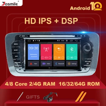 

IPS DSP 2 Din Android 10 Car DVD Radio For Seat Ibiza 6J MK4 SportCoupe Ecomotive Cupra 2009-2013 GPS Multimedia OBD2 DAB+ Wifi