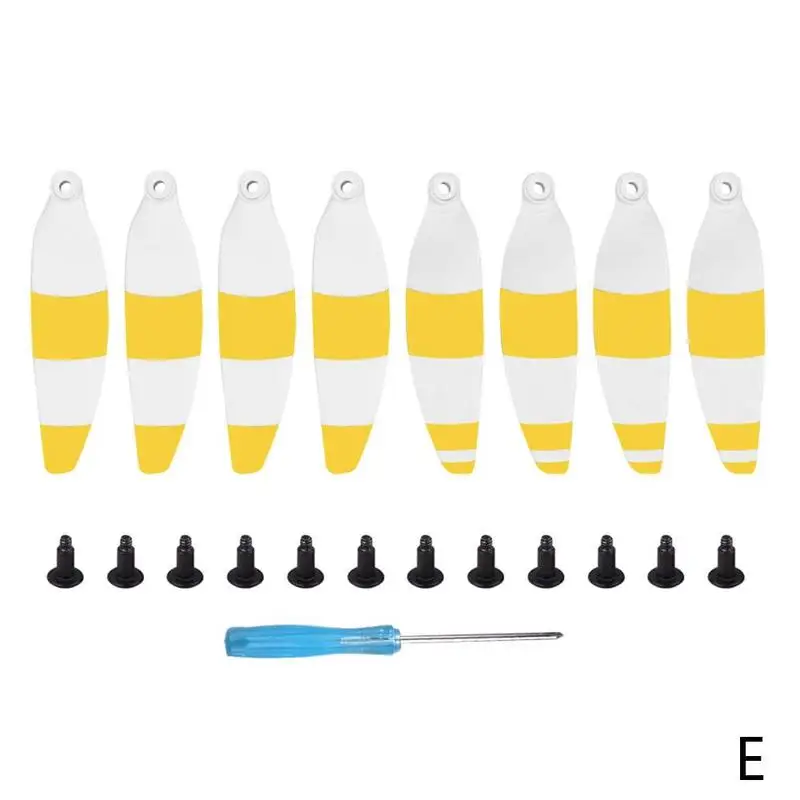 8 шт./компл. углеродного волокна складной Quick Release Propeller вращение по часовой стрелке и против реквизит для DJI MAVIC мини-Дрон Квадрокоптер с дистанционным управлением - Цвет: E