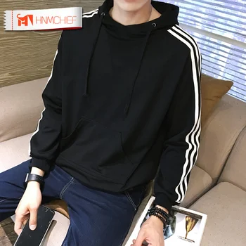 

HNMCHIEF Sweatshirt Men NEW Hoodies Brand Male Long Sleeve Solid Hoodie Men Black Red Big Size Poleron Hombre