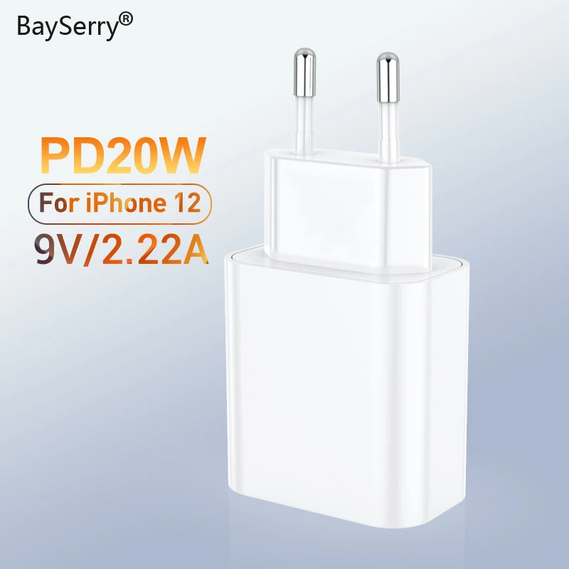 Быстрое зарядное устройство PD QC4.0 3 0 для Apple iPhone 12 11 Pro 8 XR XS Max iPad USB Type-C адаптер