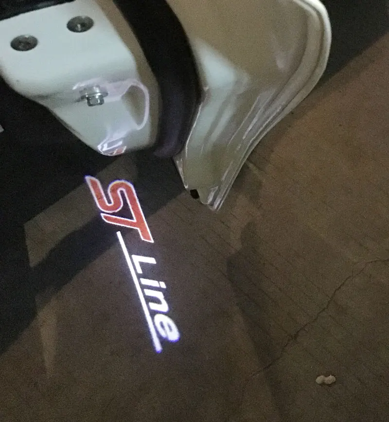 Wireless Car Door Led Welcome Laser Projector Shadow Light 1/2PCS ST line For Ford Focus Sharp Explorer FIESTA led car lights led lights led car decorative lights car door projector lamps led car decoration lamp car projector lamp