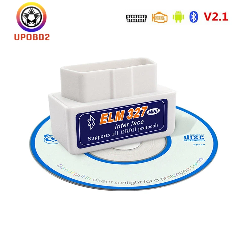 Super Mini Elm327 V2.1 Obd2 Diagnosztikai Szkenner Elm 327 Bluetooth Obdii Android/Symbian Adapter Auto Diagnosztikai Eszköz