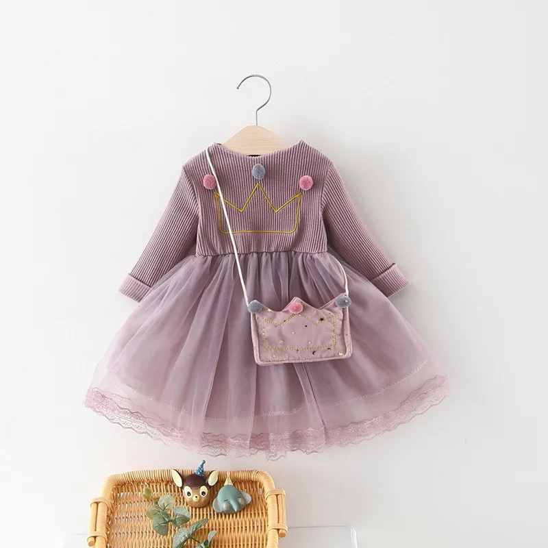 Г. Осеннее платье для маленьких девочек праздничное платье принцессы для детей, модная детская одежда