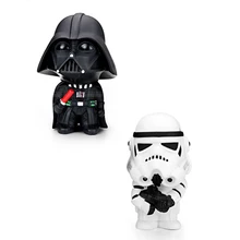 Автомобильный орнамент, милая фигурка Звездных войн, кукла, автомобиль, интерьер, черный Дарт Вейдер, белые штурмовики, модель, украшение, подарки